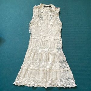Trafaluc Zara crochet dress with removable insert